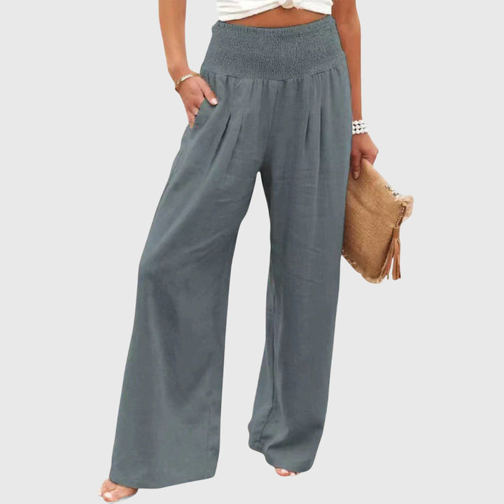 Julie | Women's Wide-Leg Flowing-Fit Pants for Office and Everyday