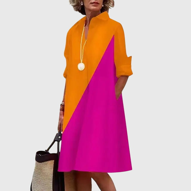 Paige | Women's Relaxed-Fit Flowing Casual Dress With Pockets