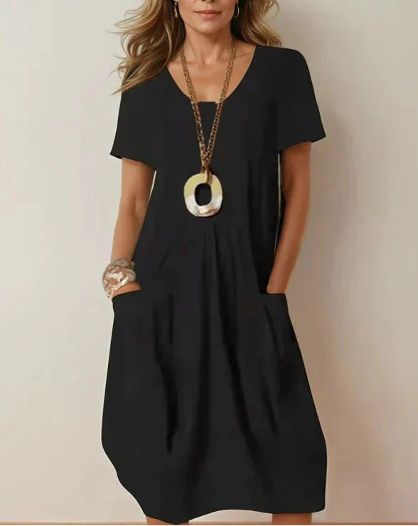 Isabelle | Casual Flow Cotton Dress with Pockets