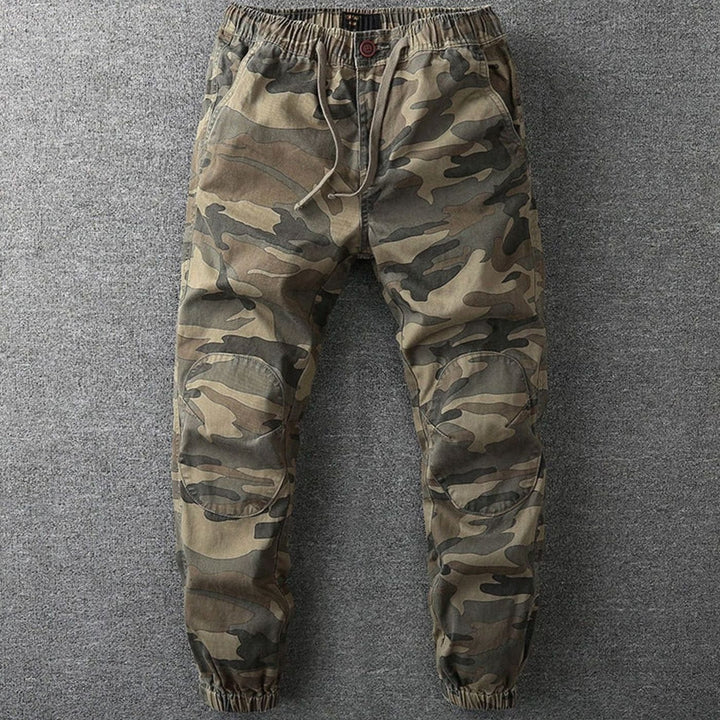 Sebastian | Men's Camo Elastic-Waist Drawstring Jogger Pants