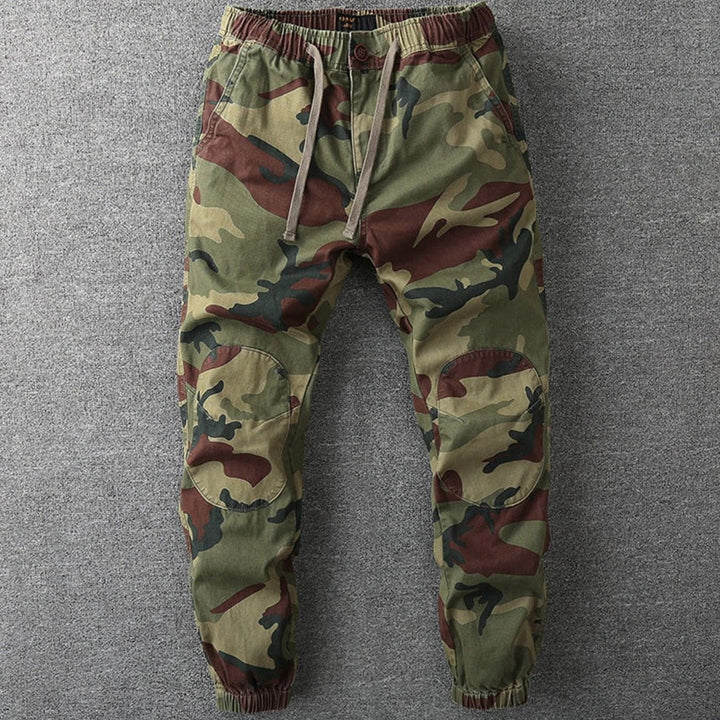 Sebastian | Men's Camo Elastic-Waist Drawstring Jogger Pants