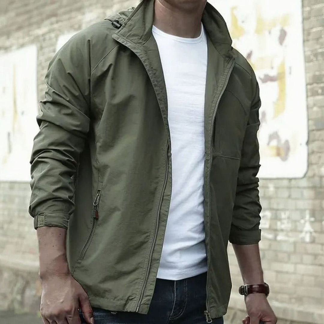 Elijah | Men's Casual Zip-Up Urban Street Jacket Long Sleeve