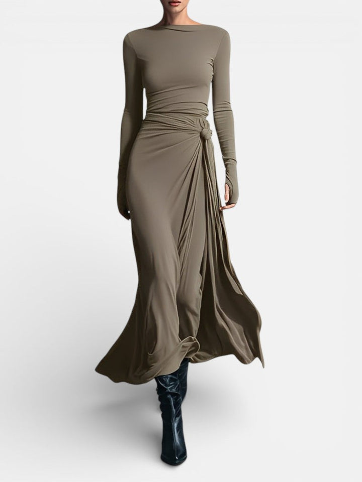 NAIARA ❘ MAXI DRESS WITH SIDE KNOT
