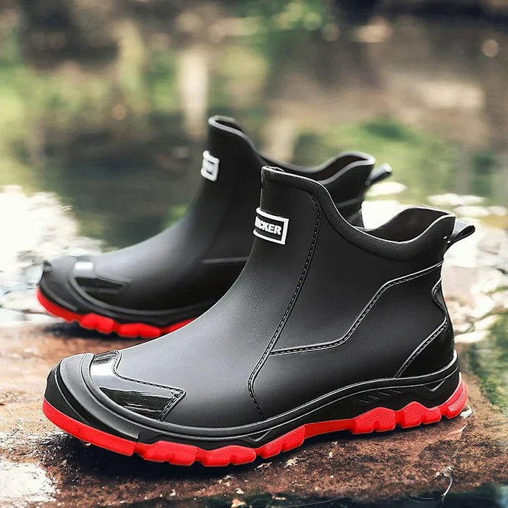 Lucas | Women's Waterproof Slip-On Chelsea Rain Ankle Boots, Treaded Sole