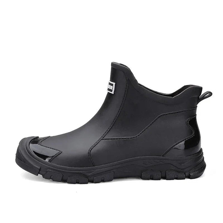 Lucas | Women's Waterproof Slip-On Chelsea Rain Ankle Boots, Treaded Sole