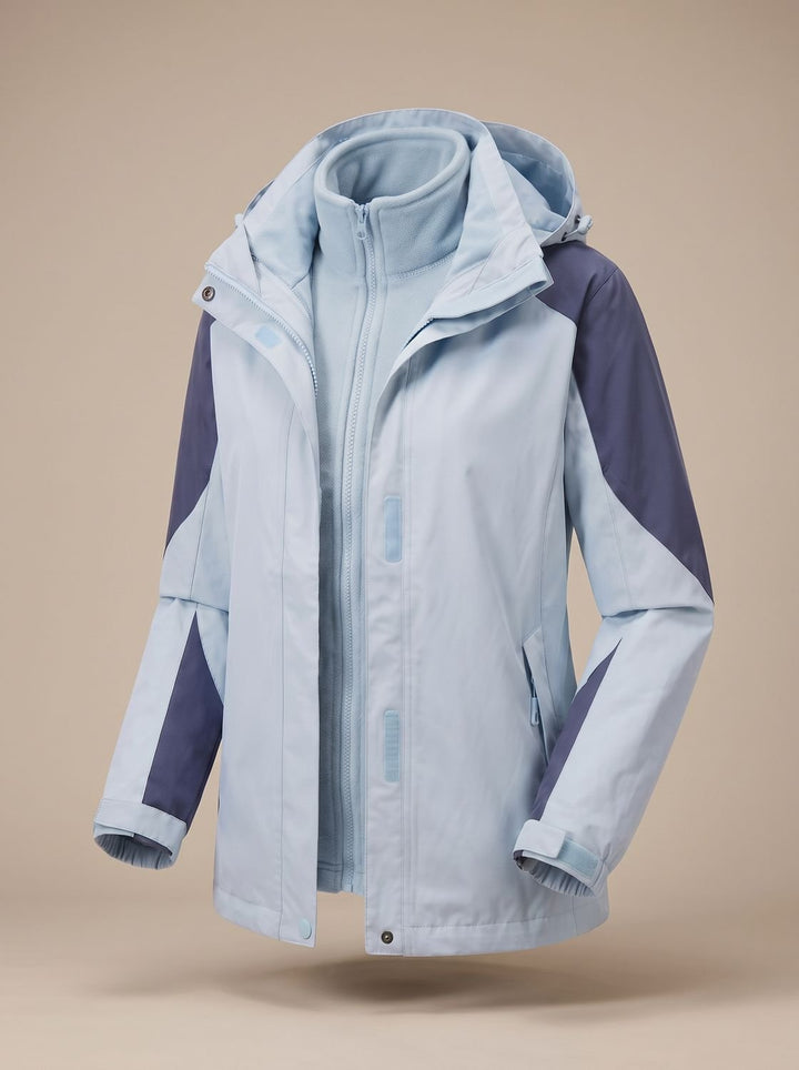 Evelyn | Women's 2-in-1 Hooded Softshell Fleece Outdoor Jacket