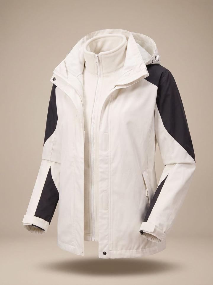 Evelyn | Women's 2-in-1 Hooded Softshell Fleece Outdoor Jacket