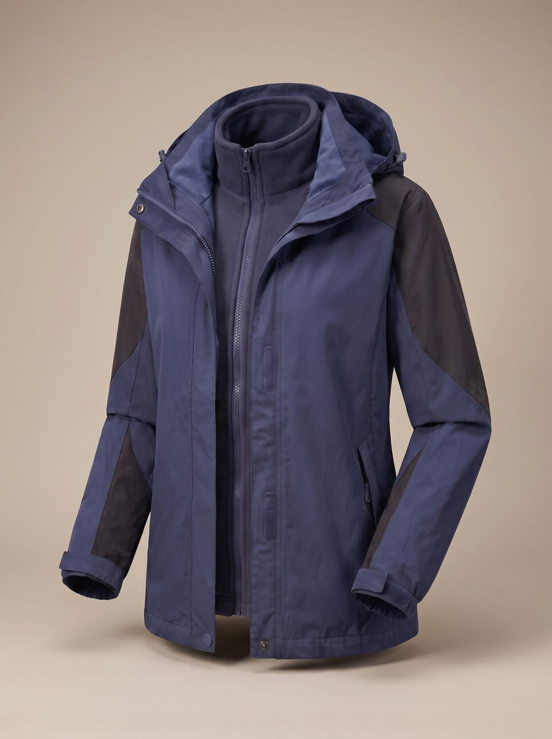 Evelyn | Women's 2-in-1 Hooded Softshell Fleece Outdoor Jacket