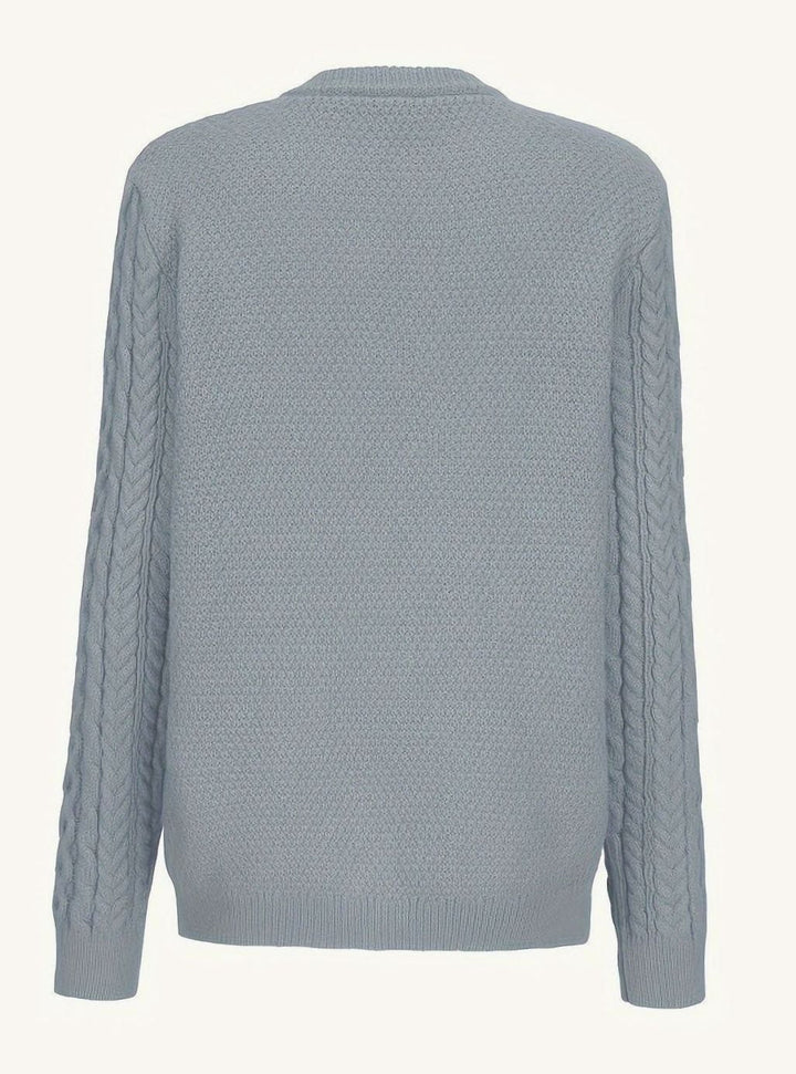 Victoria | Women's Cable-Knit Button-Front Relaxed Cardigan Sweater