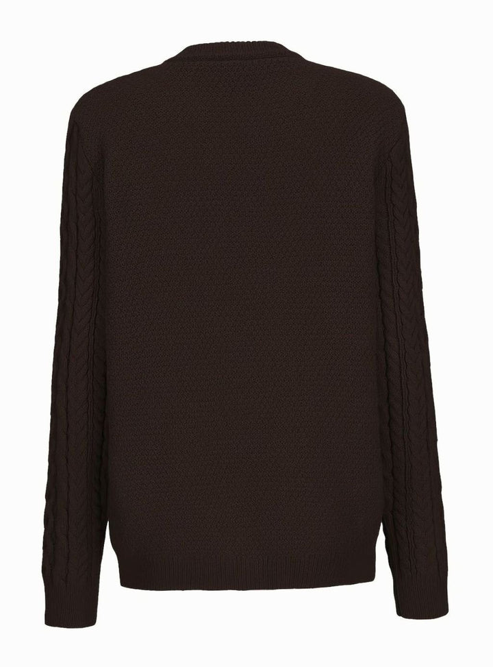 Victoria | Women's Cable-Knit Button-Front Relaxed Cardigan Sweater