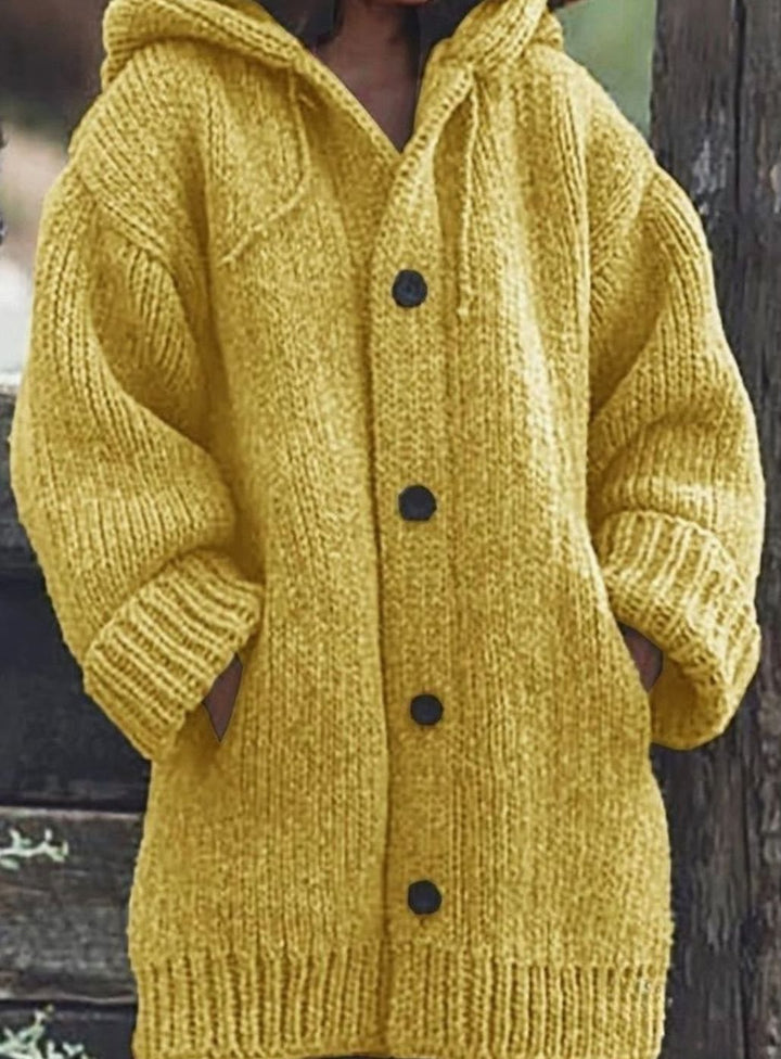 Aria | Women's Chunky Knit Hooded Oversized Cardigan