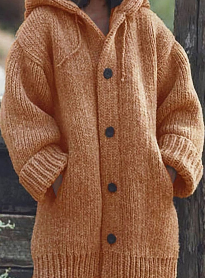 Aria | Women's Chunky Knit Hooded Oversized Cardigan