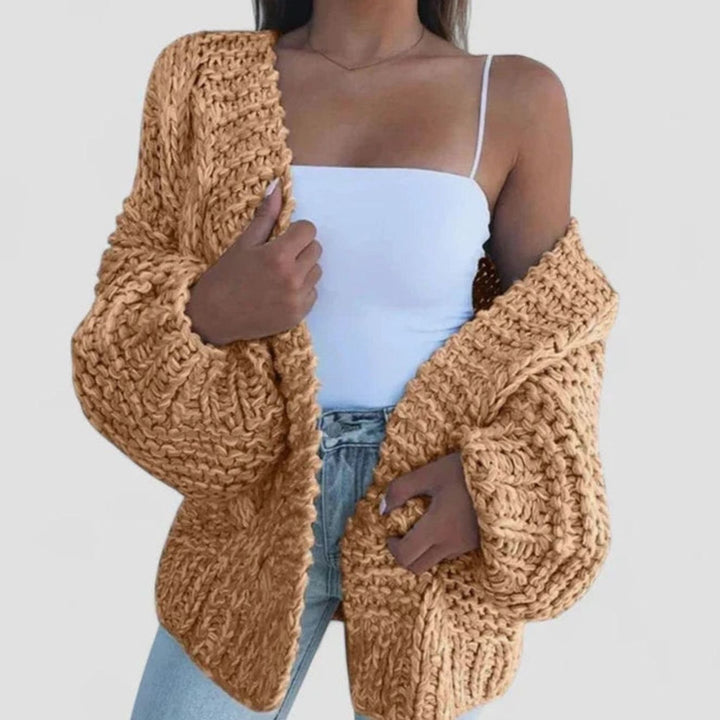 Grace | Women's Chunky Knit Open-Front Oversized Cardigan Sweater