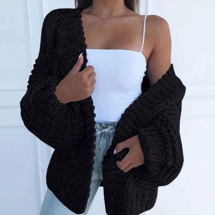 Grace | Women's Chunky Knit Open-Front Oversized Cardigan Sweater