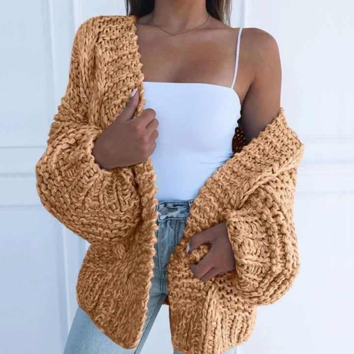 Grace | Women's Chunky Knit Open-Front Oversized Cardigan Sweater