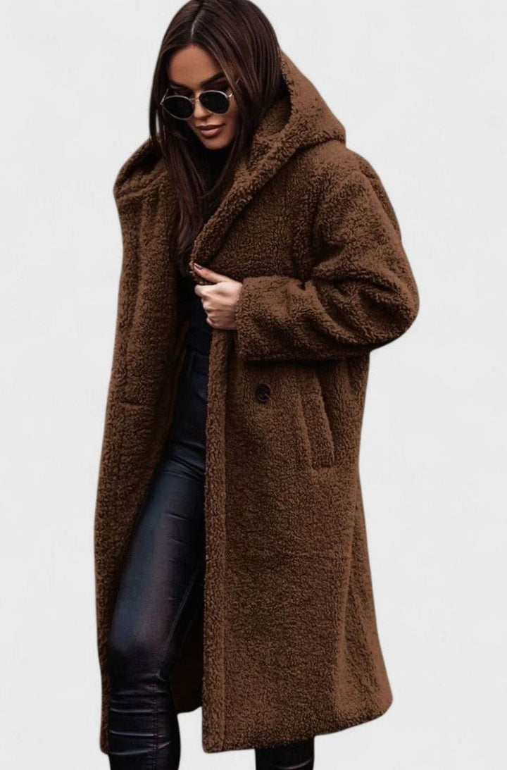 Camila | Women's Elegant Oversized Teddy Faux Fur Long Winter Coat