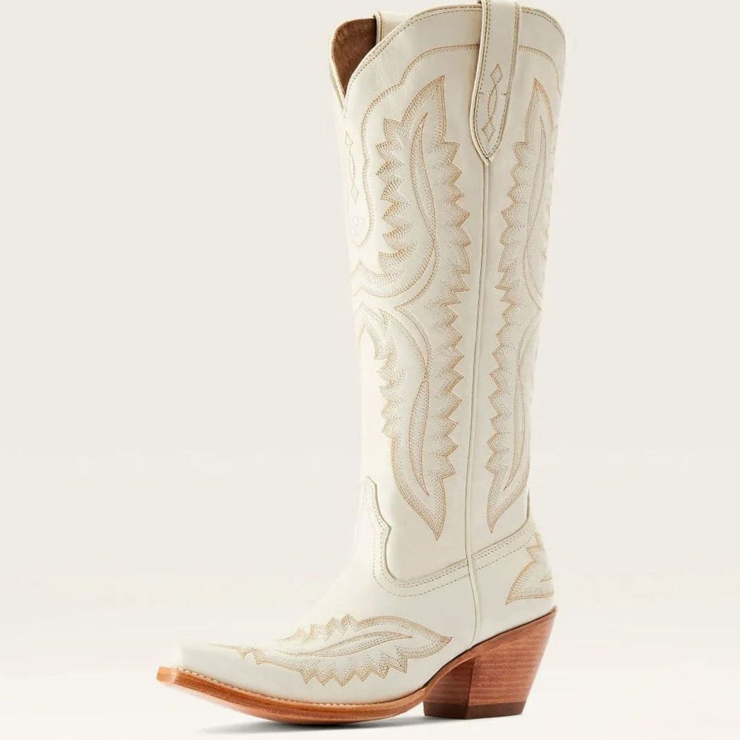 Camila | Women's Embroidered Pointed-Toe Cuban Heel Tall Cowboy Boots