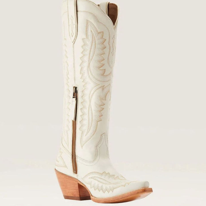 Camila | Women's Embroidered Pointed-Toe Cuban Heel Tall Cowboy Boots