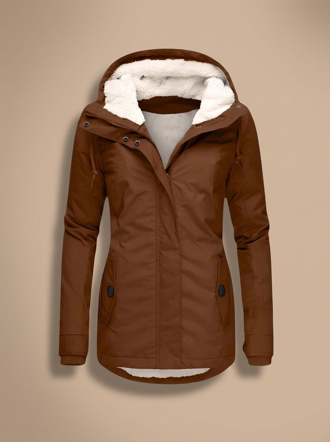 Madison | Women's Fleece-Lined Waterproof Hooded Zip-Up Jacket