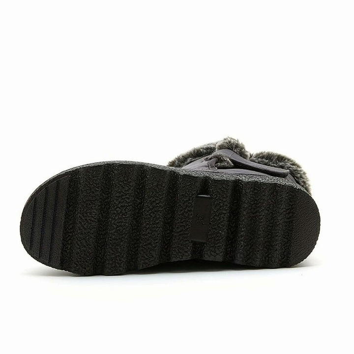 Sophia | Women's Fur-Trimmed Quilted Snow Boots Grip Sole
