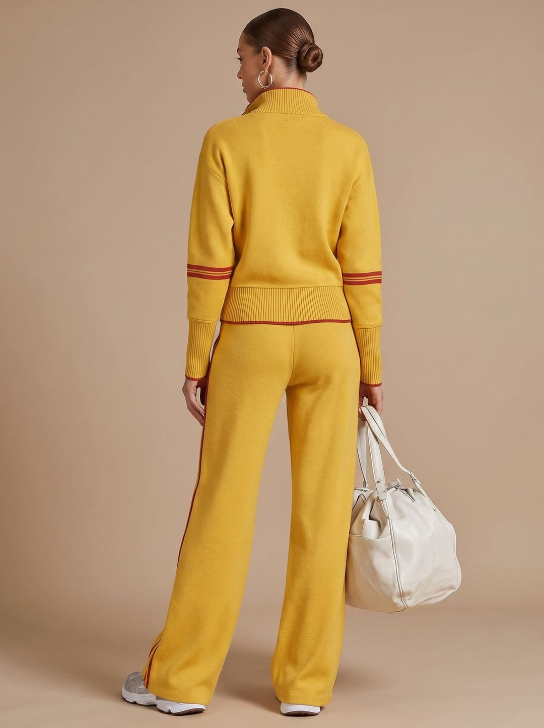 Charlotte | Women's Half-Zip Wide Leg Pants Set Two Piece Lounge Outfit