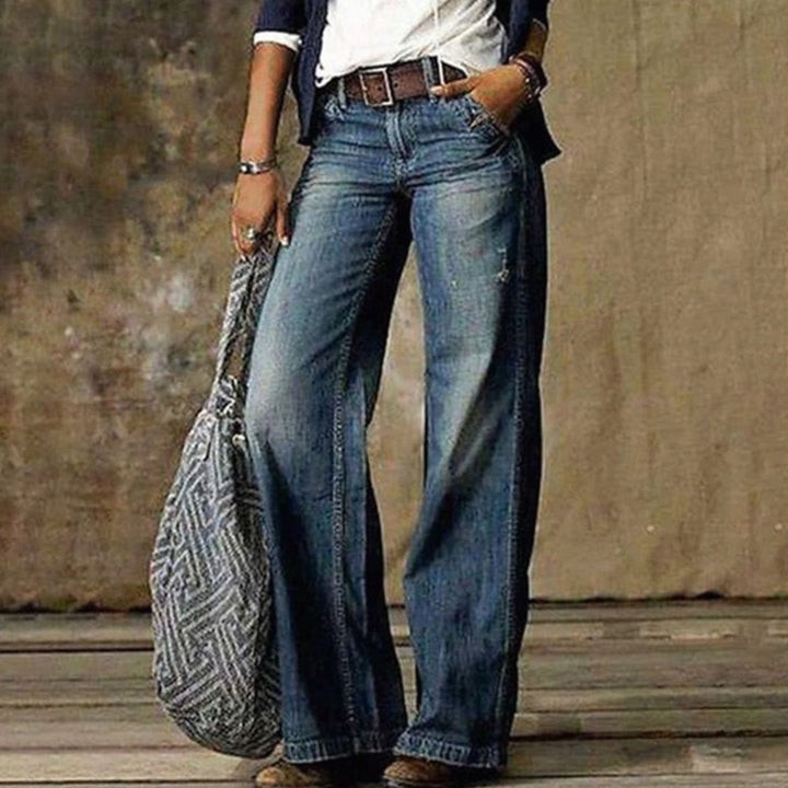 Victoria | Women's High-Waist Relaxed Fit Wide-Leg Jeans