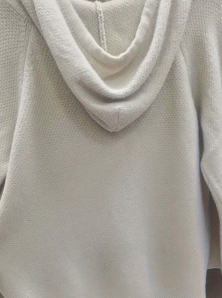 Madison | Women's Hooded Full-Zip Knit Cardigan Relaxed Fit Sweater