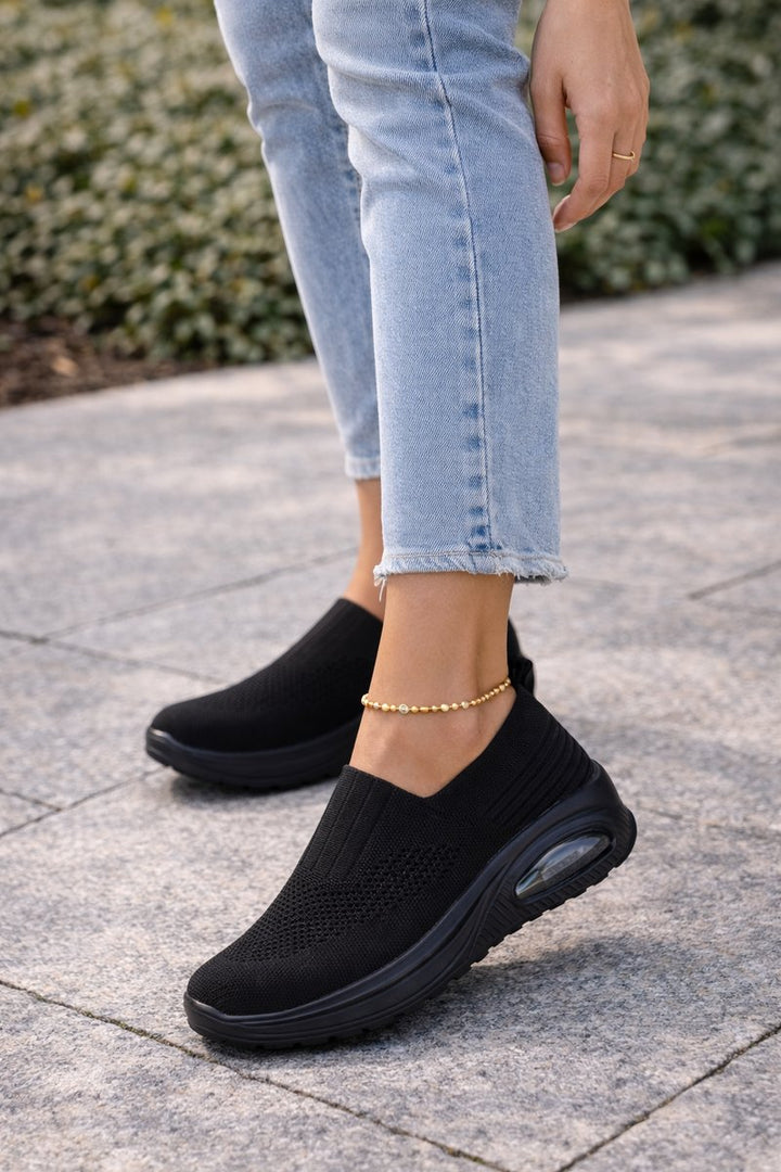 Luna | Women's Knit Slip-On Air-Cushion Walking Sneaker Boots