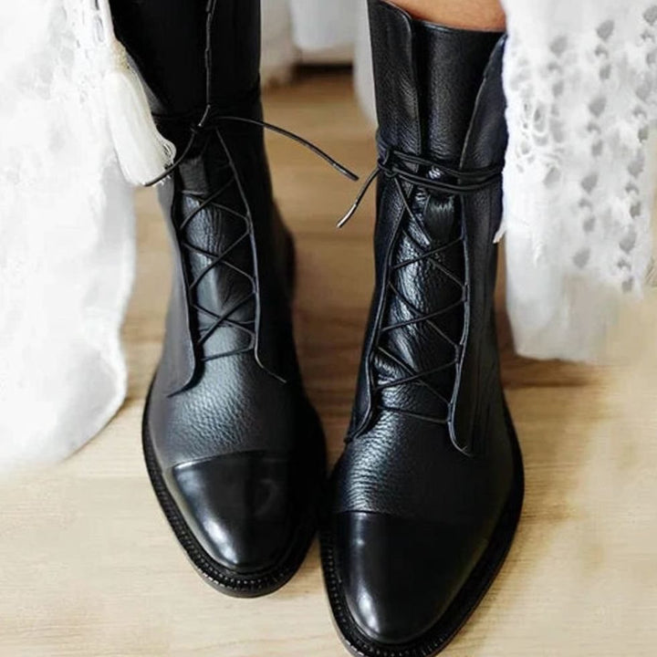 Madison | Women's Lace-Up Mid-Calf Fashion Ankle Boots