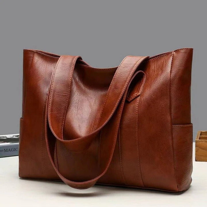 Charlotte | Women's Large-Capacity Vintage Leather Shoulder Tote Bag