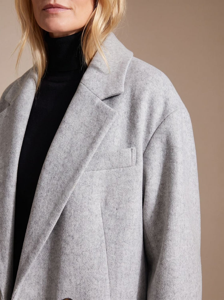 Aria | Women's Long Tailored Overcoat Double-Breasted Winter Coat