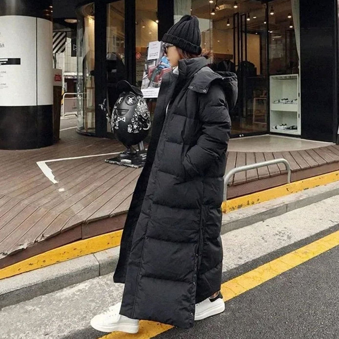 Isabella | Women's Maxi-Length Hooded Long Puffer Coat