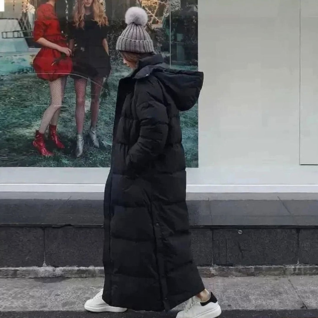 Isabella | Women's Maxi-Length Hooded Long Puffer Coat
