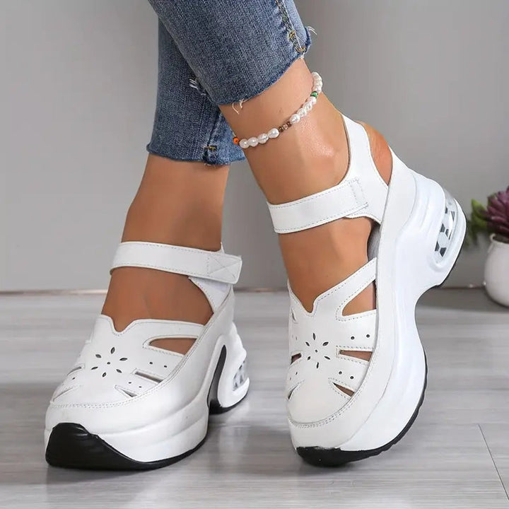 Penelope | Women's Orthopedic Cushioned Platform Closed-Toe Sandals