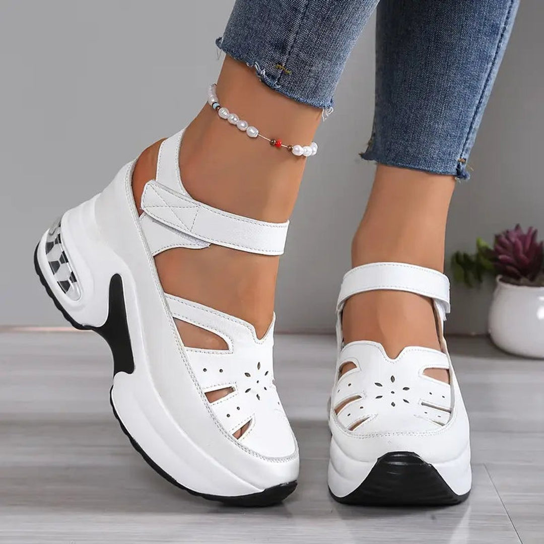 Penelope | Women's Orthopedic Cushioned Platform Closed-Toe Sandals