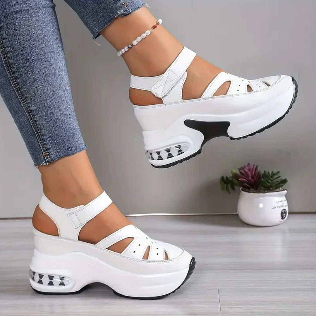 Penelope | Women's Orthopedic Cushioned Platform Closed-Toe Sandals