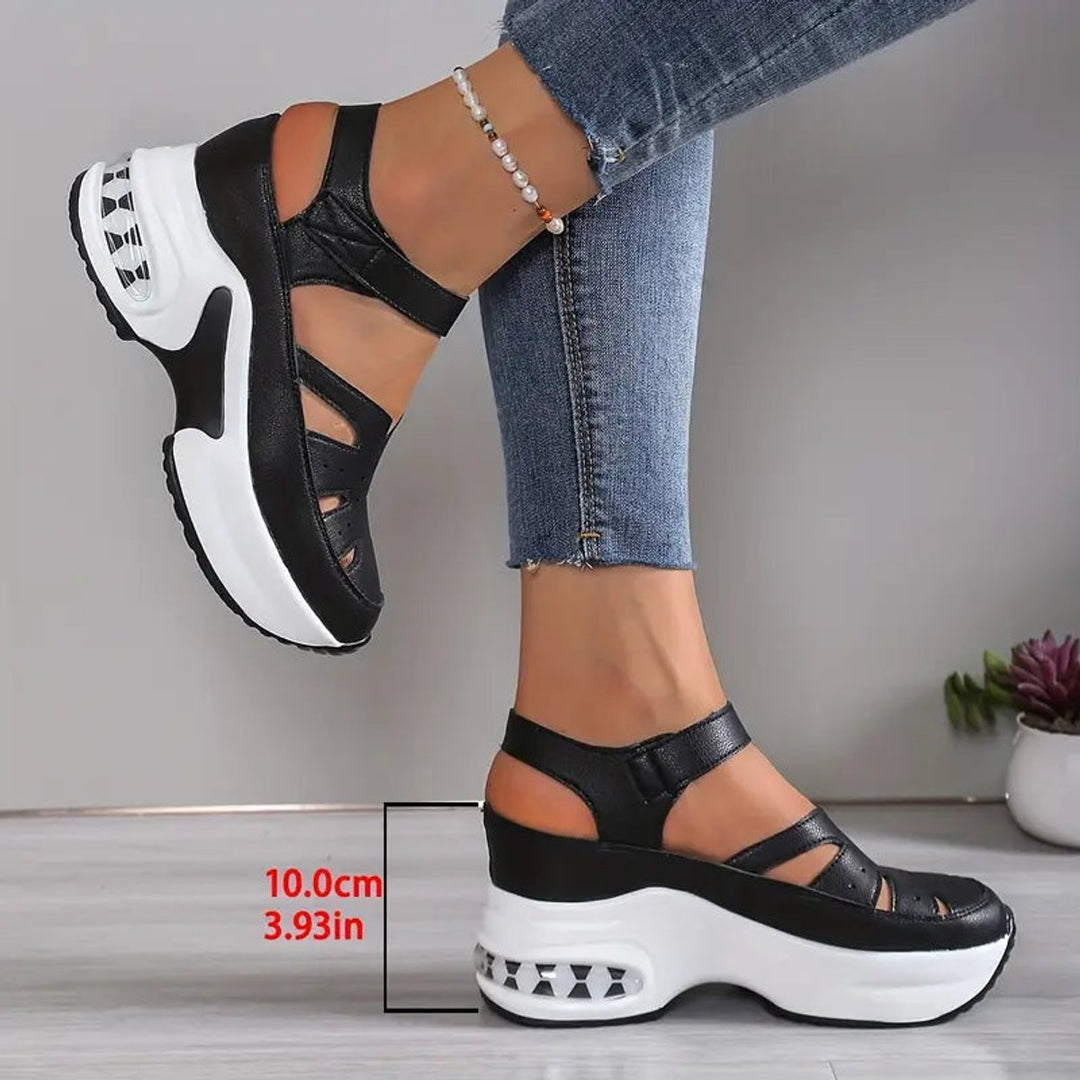 Penelope | Women's Orthopedic Cushioned Platform Closed-Toe Sandals