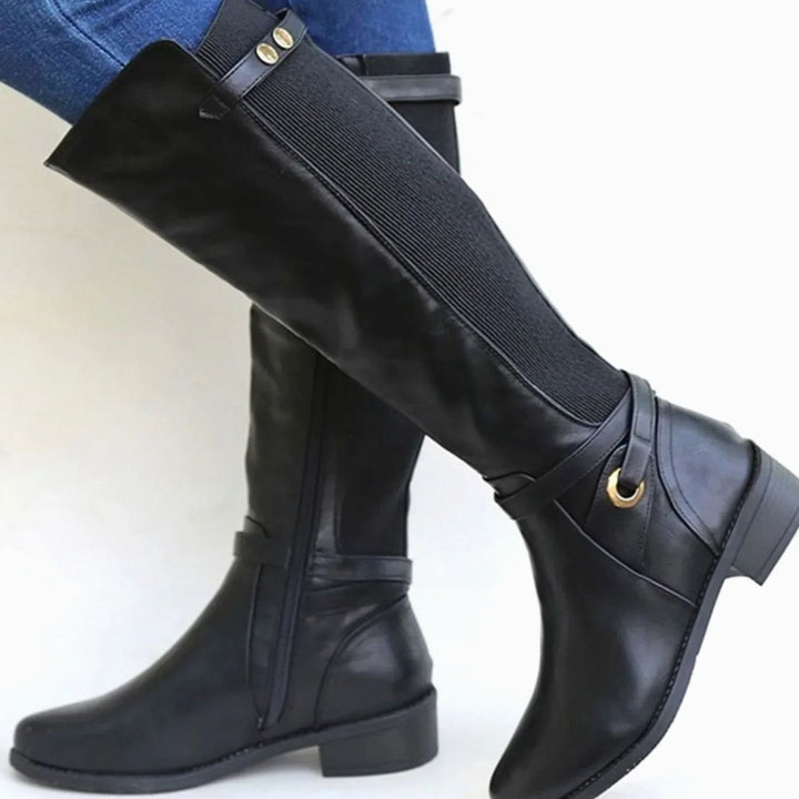 Emma | Women's Orthopedic Knee-High Riding Leather Boots