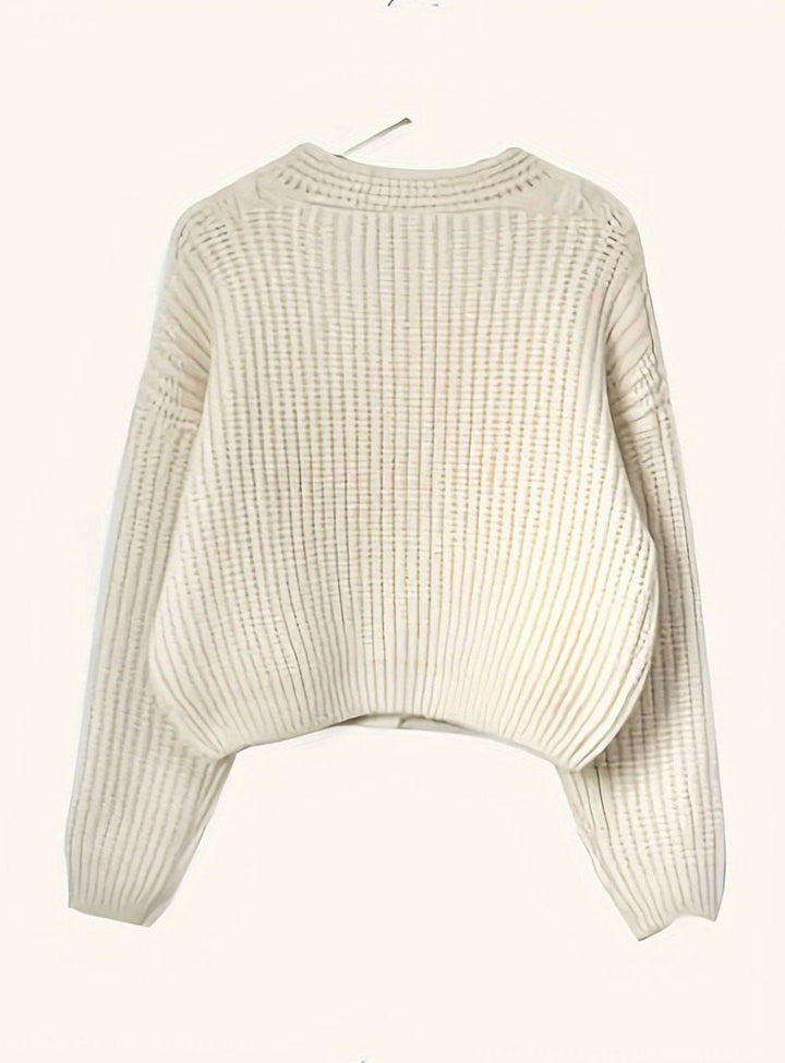 Harper | Women's Oversized Cable-Knit Button-Front Cardigan