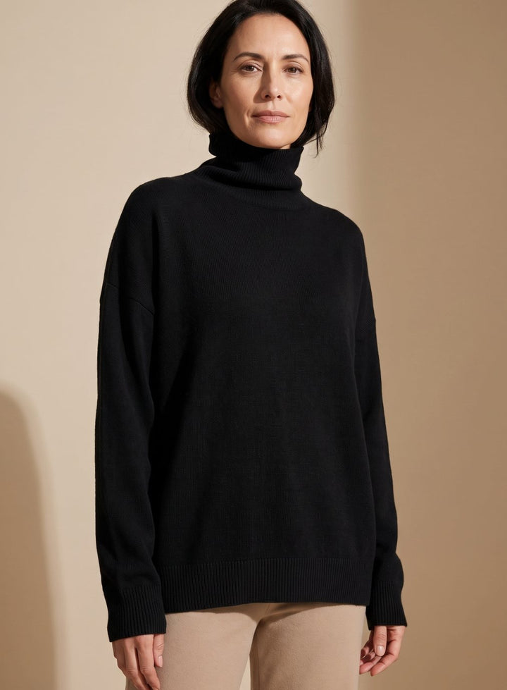 Madison | Women's Oversized Knit Turtleneck Pullover Sweater