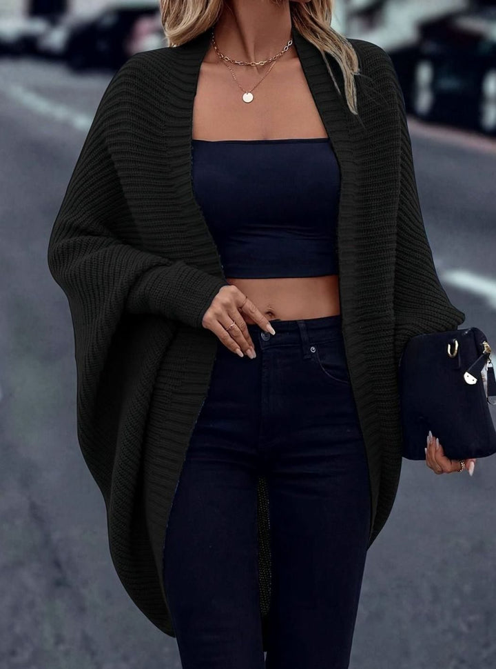 Camila | Women's Oversized Longline Open-Front Knit Cardigan