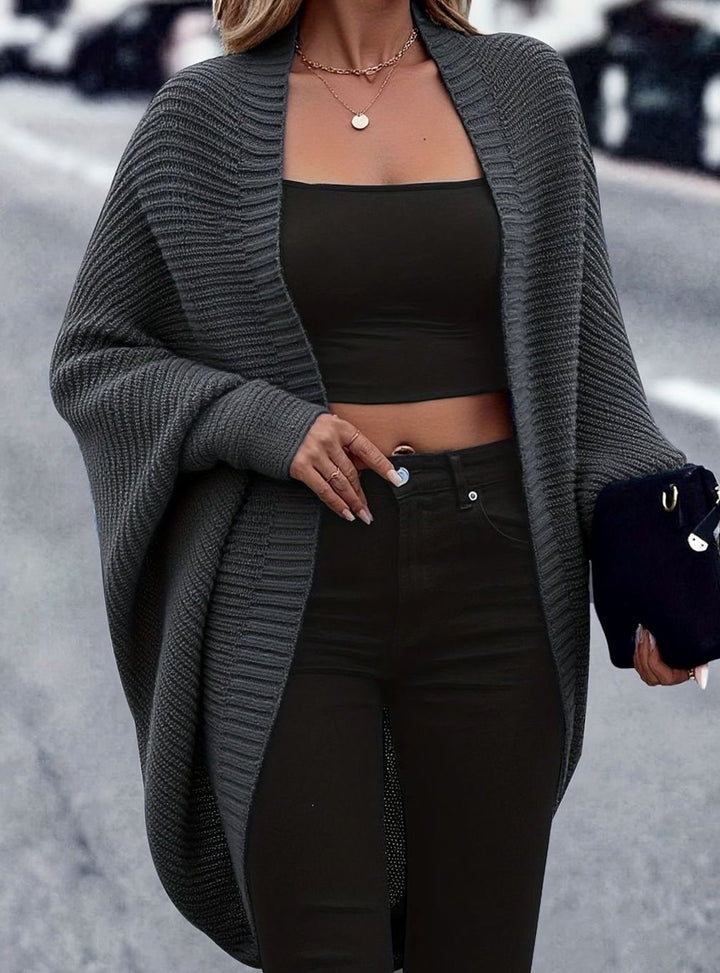 Camila | Women's Oversized Longline Open-Front Knit Cardigan