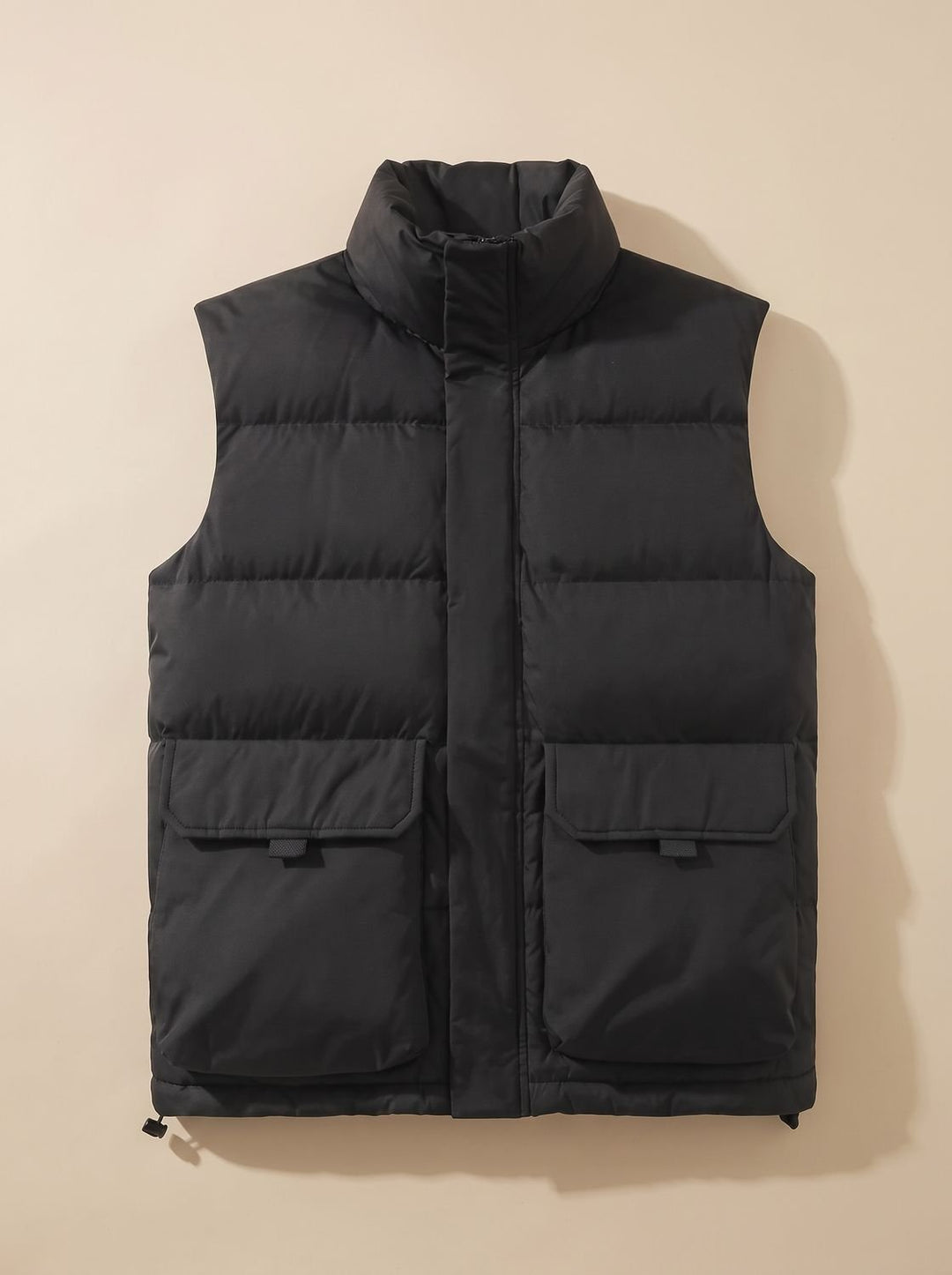 Camila | Women's Quilted Puffer Vest High-Neck Zip-Up Flap-Pocket Sleeveless Jacket