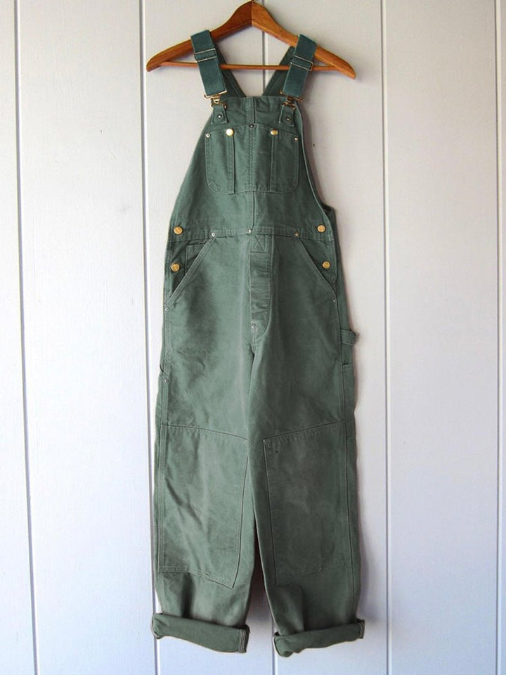 Evelyn | Women's Relaxed-Fit Adjustable-Strap Cotton Bib Overall