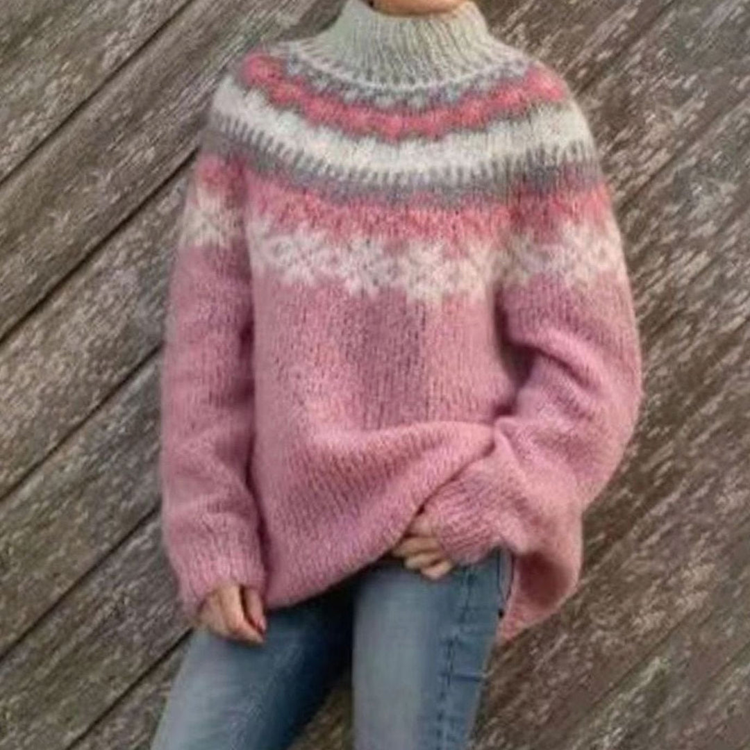 Madison | Women's Relaxed-Fit Nordic Fair Isle Pattern Sweater
