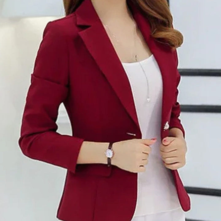 Charlotte | Women's Tailored Slim-Fit One-Button Office Blazer
