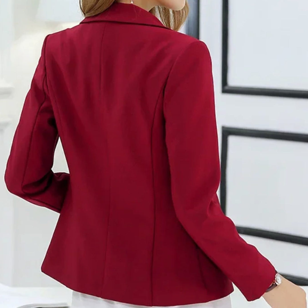 Charlotte | Women's Tailored Slim-Fit One-Button Office Blazer