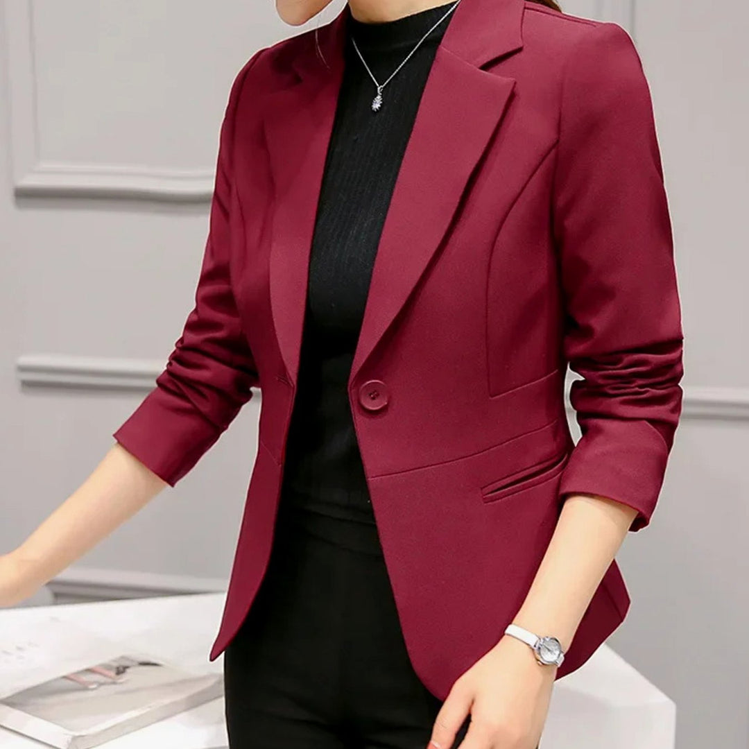 Charlotte | Women's Tailored Slim-Fit One-Button Office Blazer