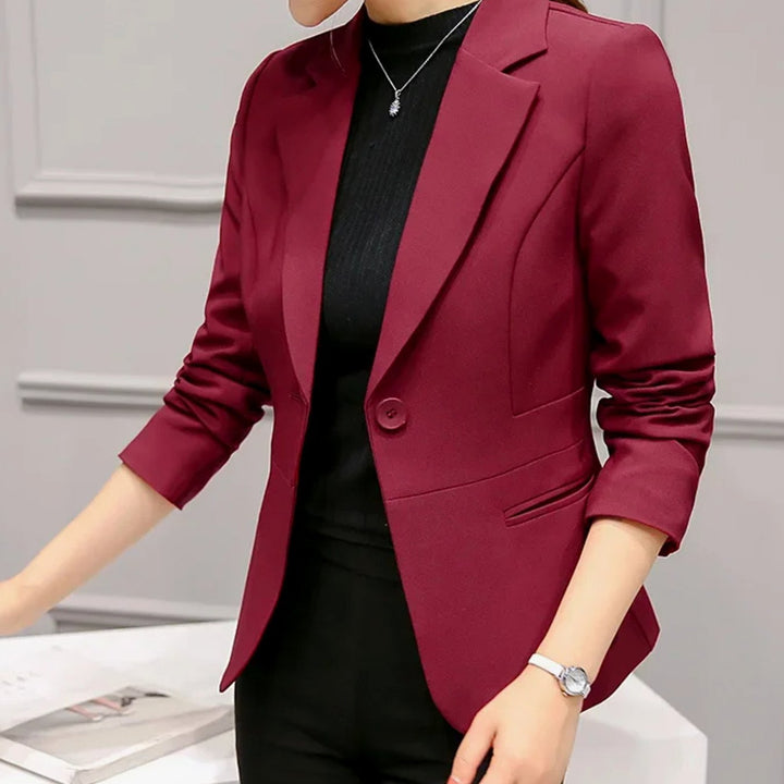 Charlotte | Women's Tailored Slim-Fit One-Button Office Blazer