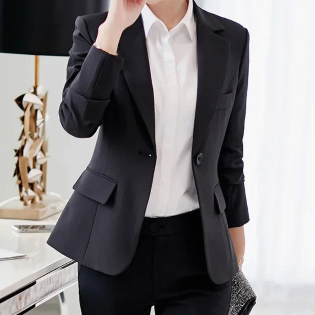 Charlotte | Women's Tailored Slim-Fit One-Button Office Blazer
